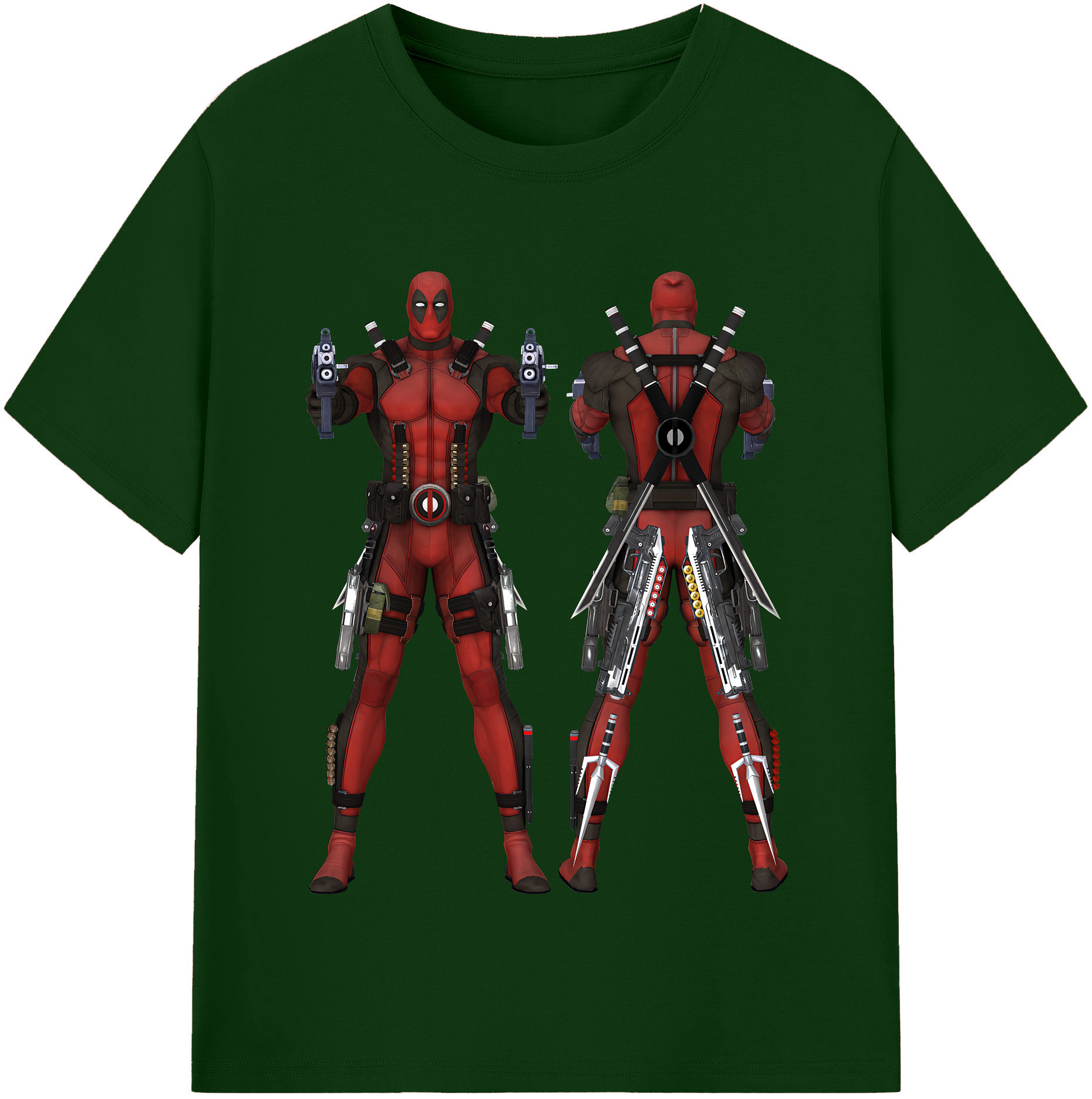 （画像用） Deadpool デッドプール 綿100％半袖Tシャツ（フロントプリント）